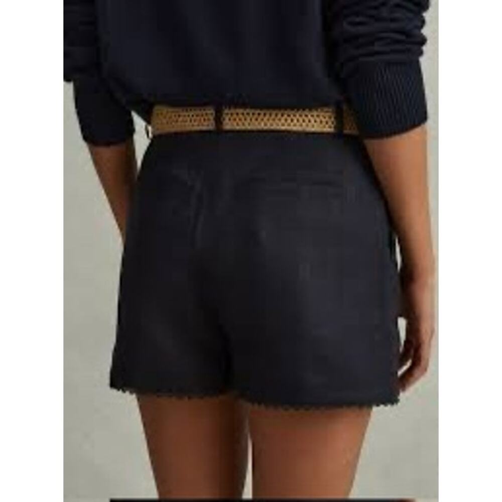 Reiss | Raffia Linen Shorts - Picture 4 of 11